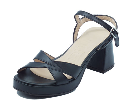 Wonders Wonders Sandali tacco alto Donna G-6820 Zaida Tokat Nero pelle nero Tokat Nero