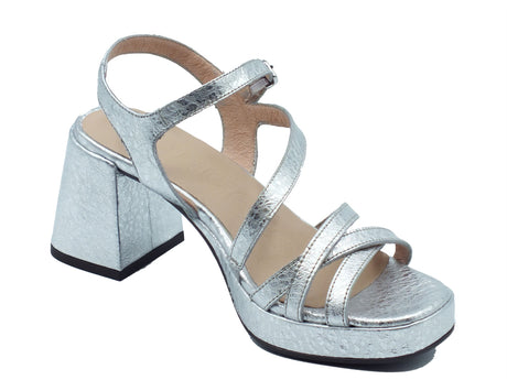Wonders Wonders Sandali tacco alto Donna G-6821 Zaida Perl Plata pelle argento Perl Plata
