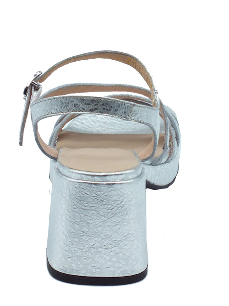 Wonders Wonders Sandali tacco alto Donna G-6821 Zaida Perl Plata pelle argento Perl Plata