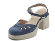 Wonders Wonders Sandali tacco alto Donna H-4991 Lady Nubuk Baltic pelle blu Baltic