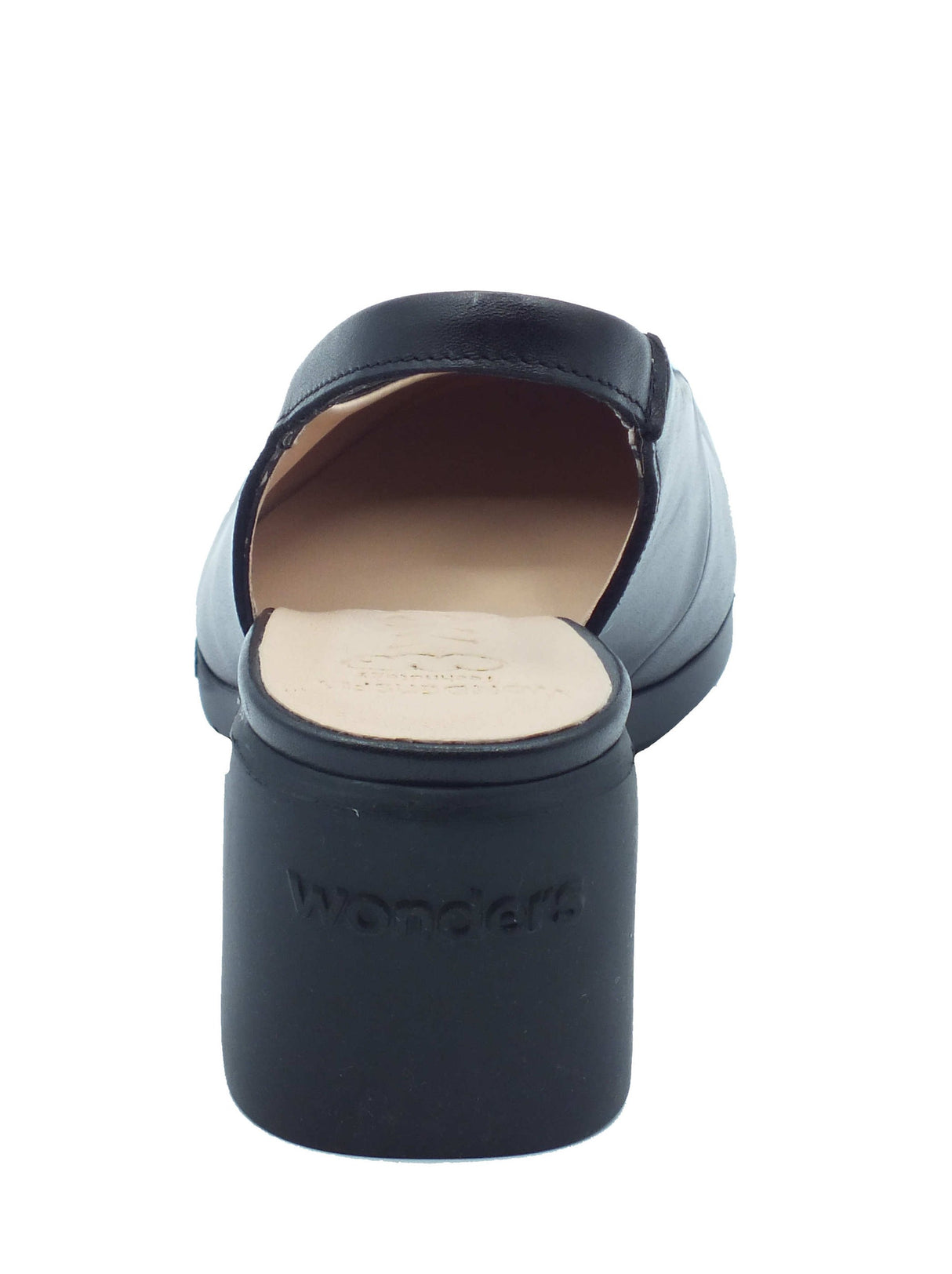 Wonders Wonders Sandali tacco basso Donna H-6710 Sauvag Negro pelle nero Negro