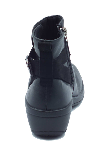 Arcopedico Arcopedico Tronchetti con zeppa Donna Avila K93 Black sintetico nero Black