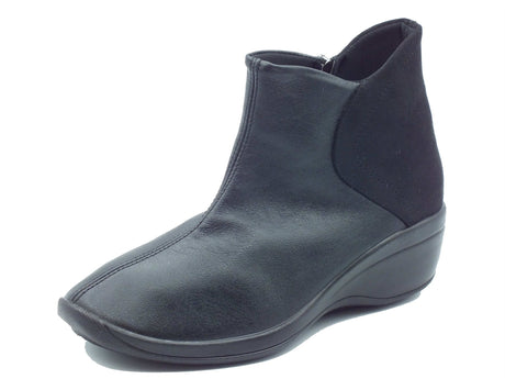 Arcopedico Arcopedico Tronchetti con zeppa Donna Stara L12 Black pelle nero Black