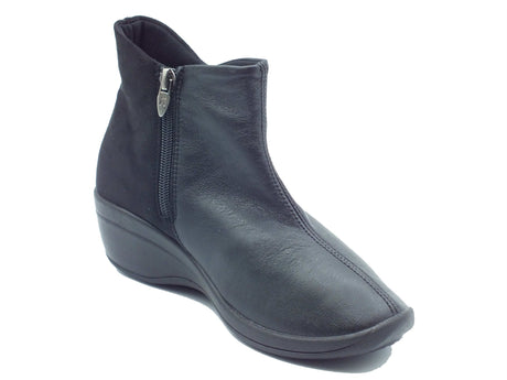 Arcopedico Arcopedico Tronchetti con zeppa Donna Stara L12 Black pelle nero Black