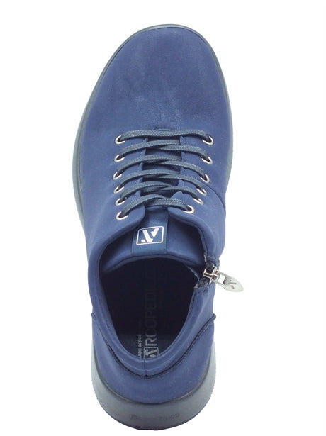Arcopedico Arcopedico Sneakers Donna Tatra L12 Black pelle blu Navy