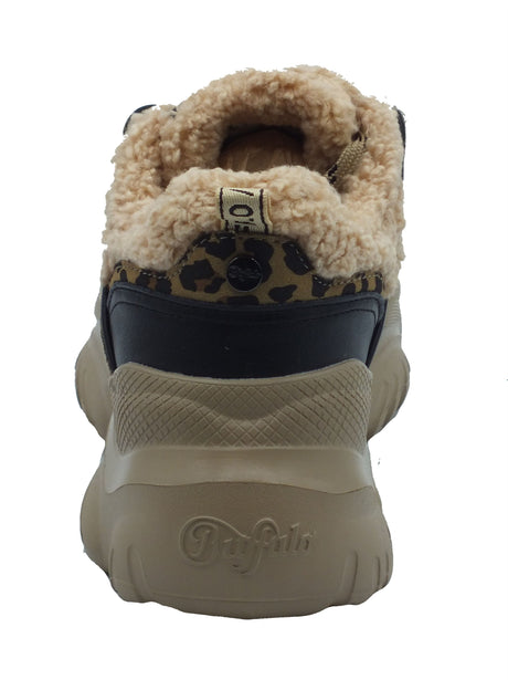 Buffalo Buffalo Sneakers Donna Bliss Warm Beige Black sintetico nero Beige Black