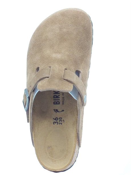 Birkenstock Birkenstock Sabot Donna 1032795 Boston Bs Dark Tea pelle marrone Dark Tea