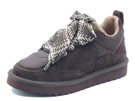 Colors of California Colors of California Sneakers Donna HC.YW261 Choco pelle marrone Choco