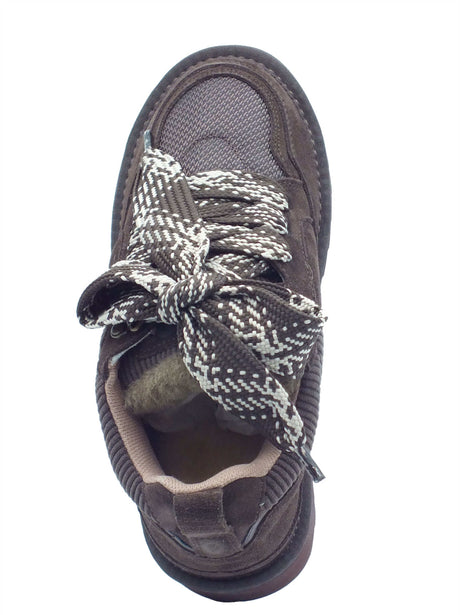 Colors of California Colors of California Sneakers Donna HC.YW261 Choco pelle marrone Choco