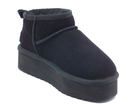 Colors of California Colors of California Mammut Donna HC.SHEARPLA2 Shel pelle nero Shel