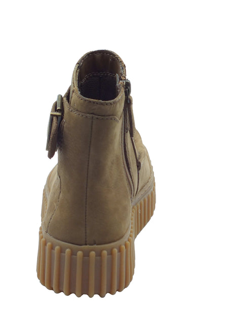 Clarks Clarks Scarpe Donna Torhill Buckle Walnut pelle marrone Walnut
