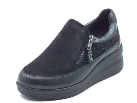 Cinzia Soft Cinzia Soft Sneakers confort Donna IV225710 Black pelle nero Black