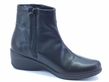 Cinzia Soft Tronchetti Cinzia Soft in pelle nera con lampo Nero