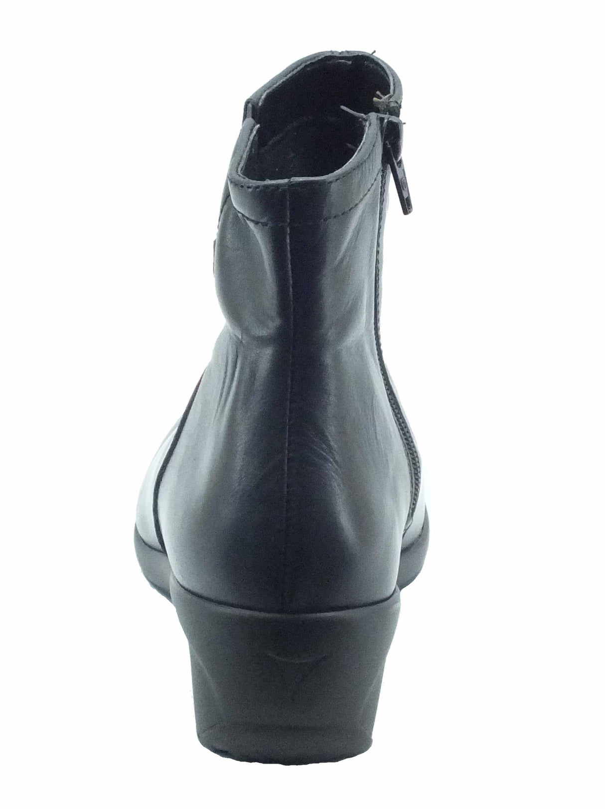 Cinzia Soft Tronchetti Cinzia Soft in pelle nera con lampo Nero