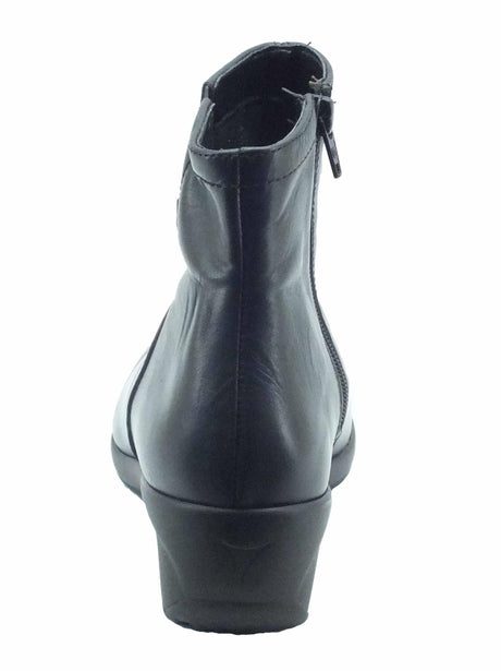 Cinzia Soft Tronchetti Cinzia Soft in pelle nera con lampo Nero