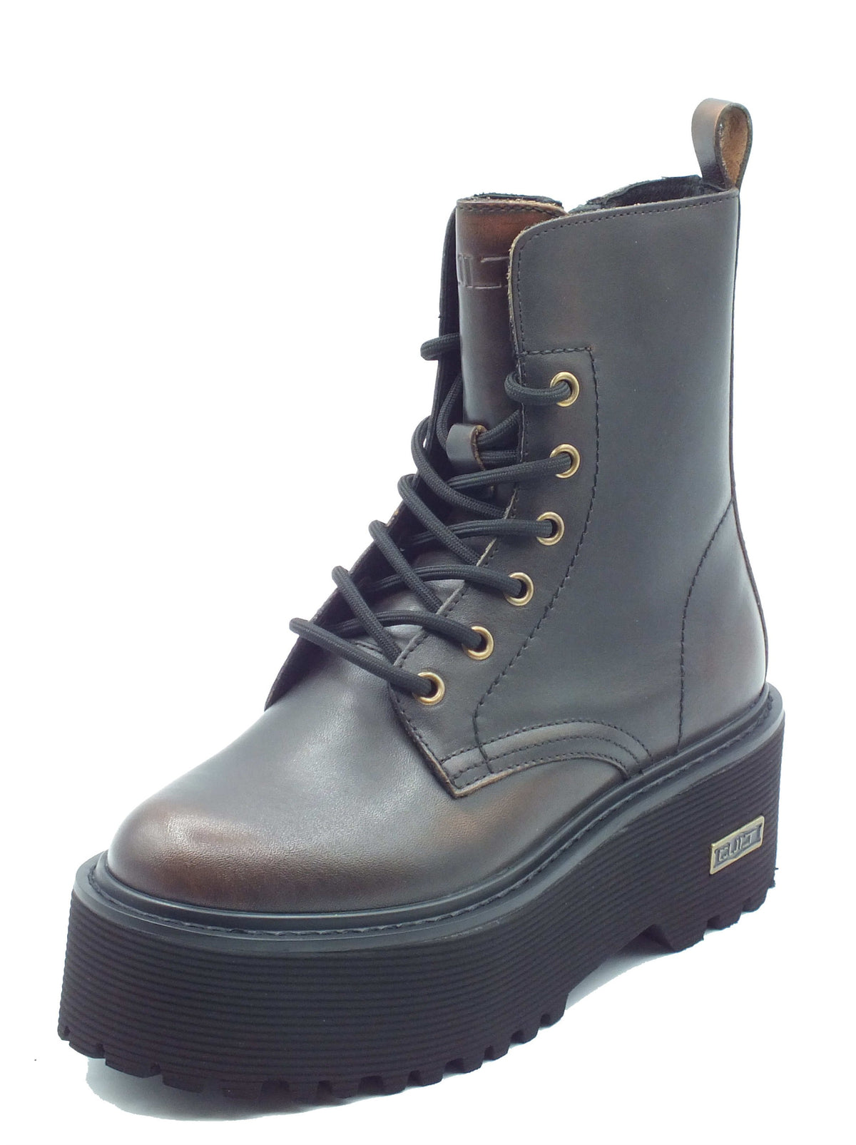 CULT CULT Tronchetti con tacco Donna CLW346002 Axl Black Brown pelle marrone Brown