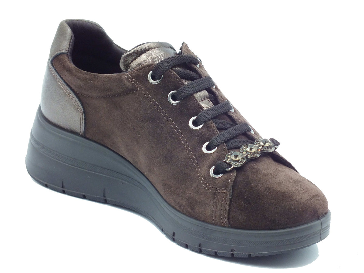 ENVAL Soft ENVAL Soft Sneakers confort Donna 2271033 Scam. Super T.Moro pelle marrone Testa di Moro