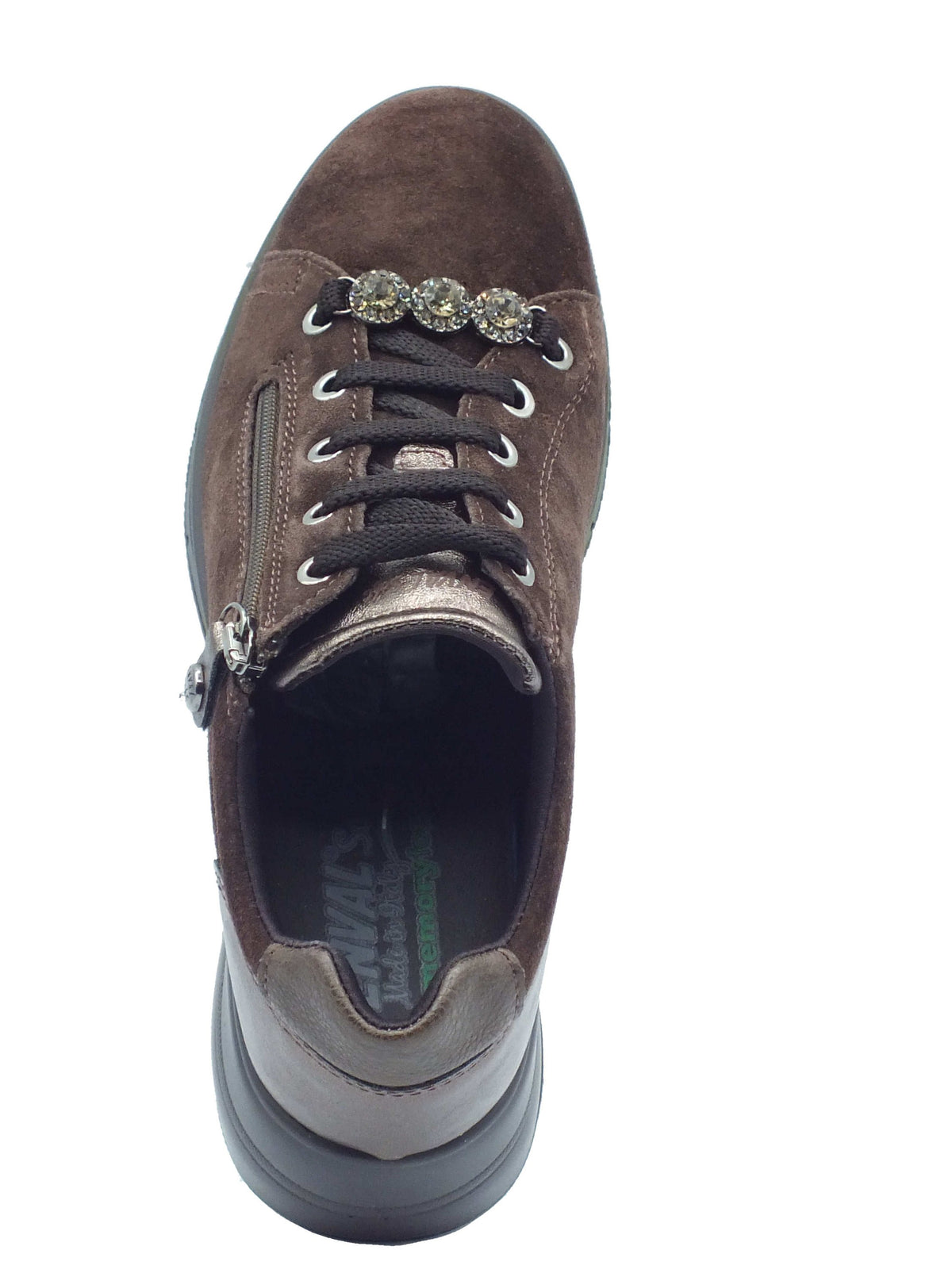 ENVAL Soft ENVAL Soft Sneakers confort Donna 2271033 Scam. Super T.Moro pelle marrone Testa di Moro