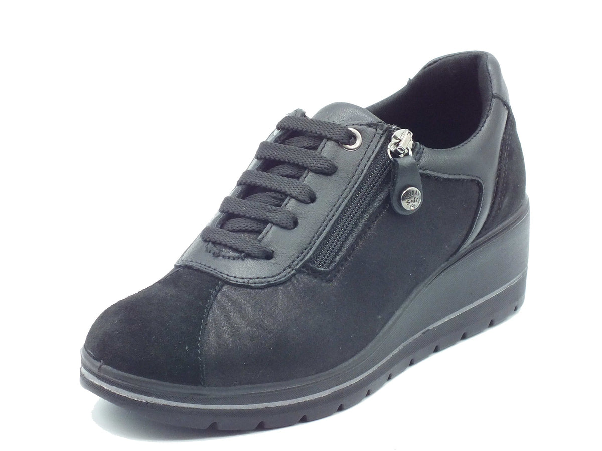 ENVAL Soft ENVAL Soft Sneakers confort Donna 2274300 Tess. Nero pelle nero Nero