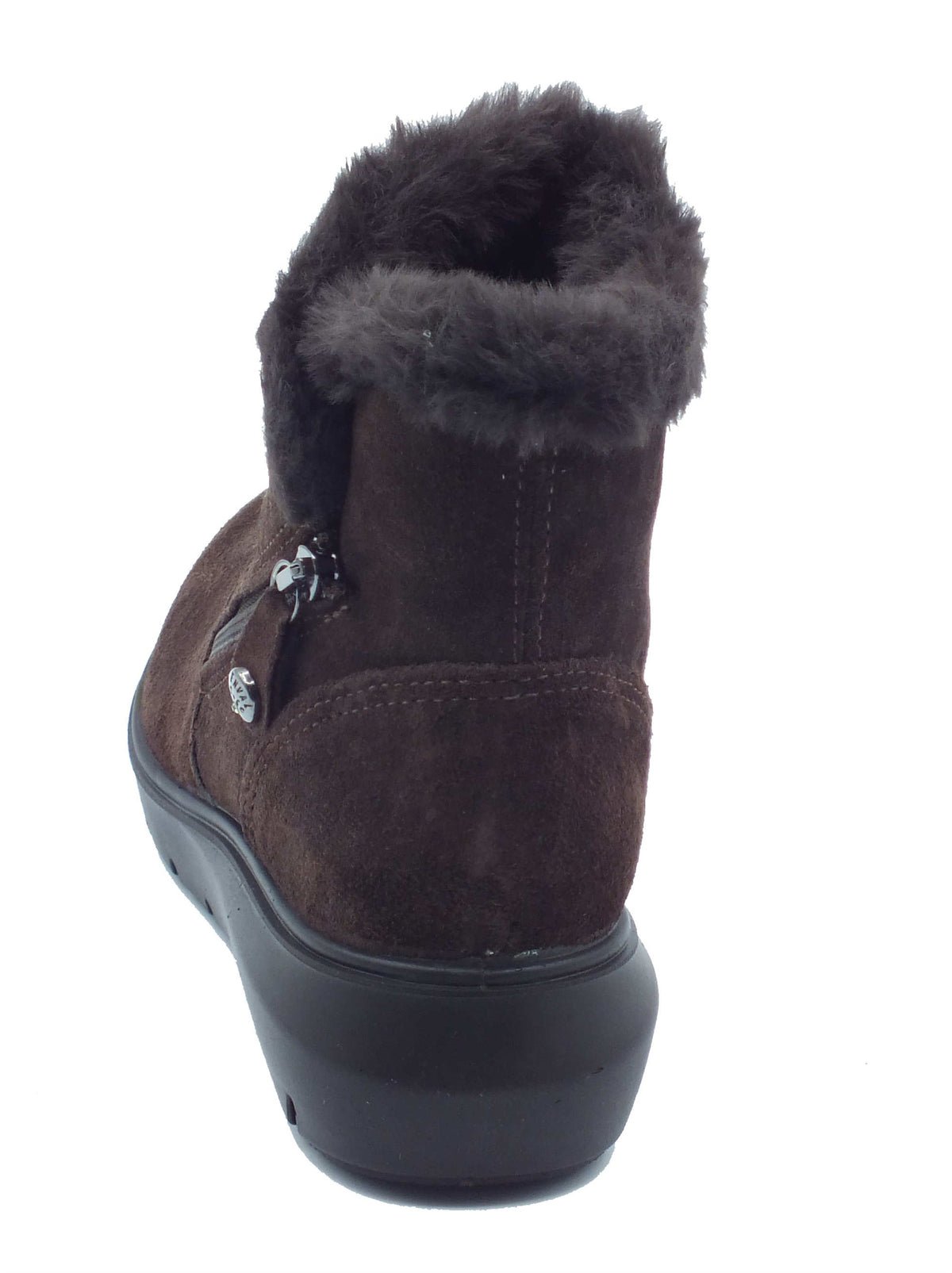 ENVAL Soft ENVAL Soft Tronchetti con zeppa Donna 2278511 Scam. Super T.Moro pelle marrone Testa di Moro