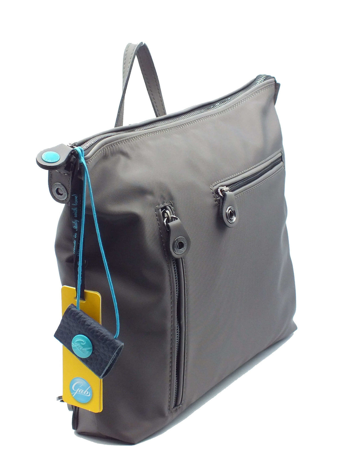 Gabs Gabs Borse Donna G012490T2 G12 Work Mate Vitello Black Lava TG M pelle grigio Grigio