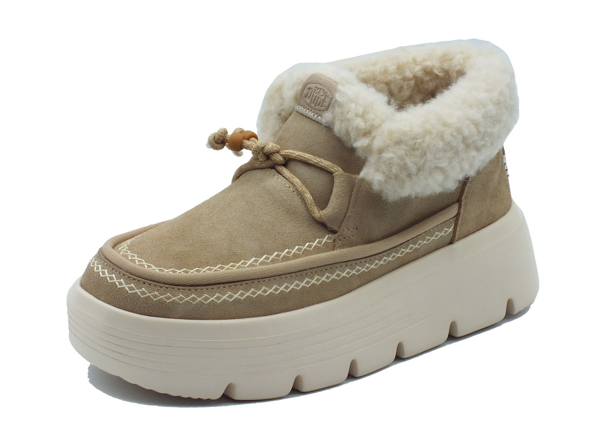 Hey Dude HeyDude 45638 Austin Edge Sesame Scarponcini per donna in camoscio beige Sesame
