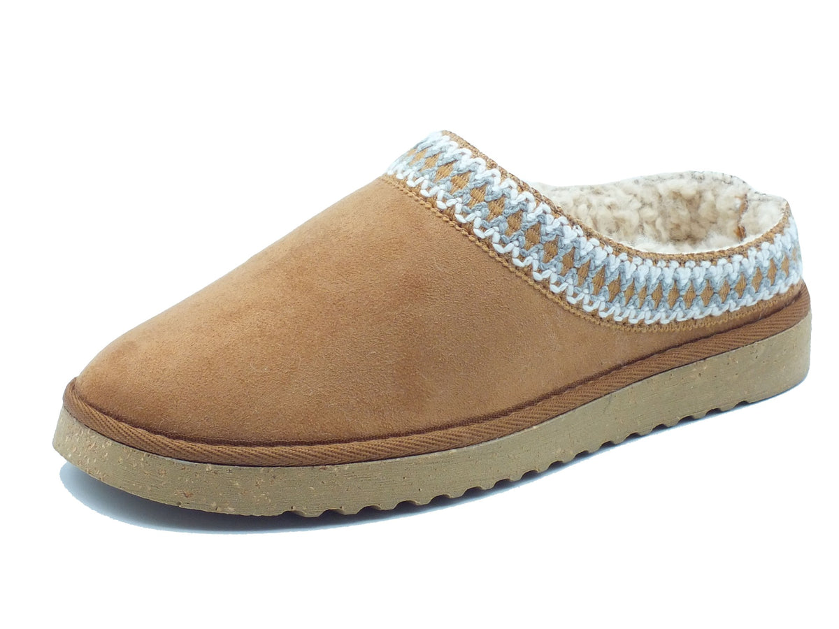 InBlu InBlu Pantofole Donna EY00030 Camel sintetico marrone Camel
