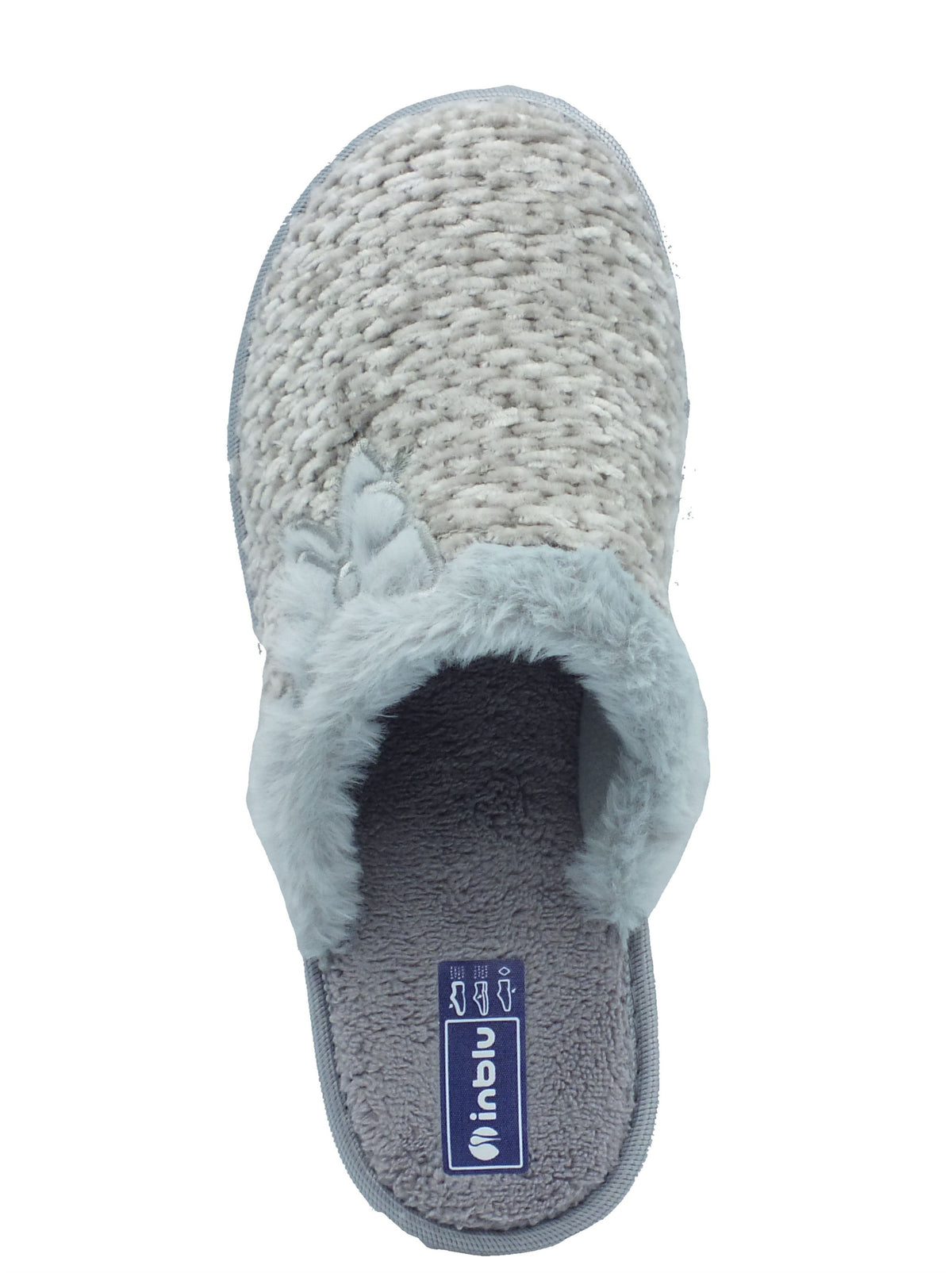 InBlu InBlu Pantofole Donna LB000117 Grigio sintetico grigio Grigio