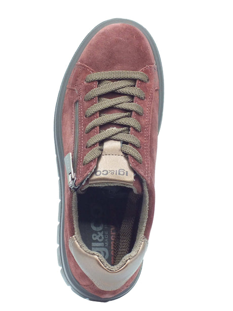 Igi&Co Igi&Co Sneakers Donna 2148911 Scam Super Bordò Scuro pelle rosso Bordò scuro