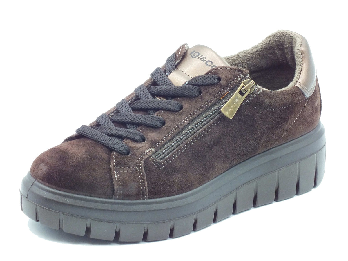 Igi&Co Igi&Co Sneakers Donna 2148922 Scam Super T.Moro pelle marrone Testa di Moro