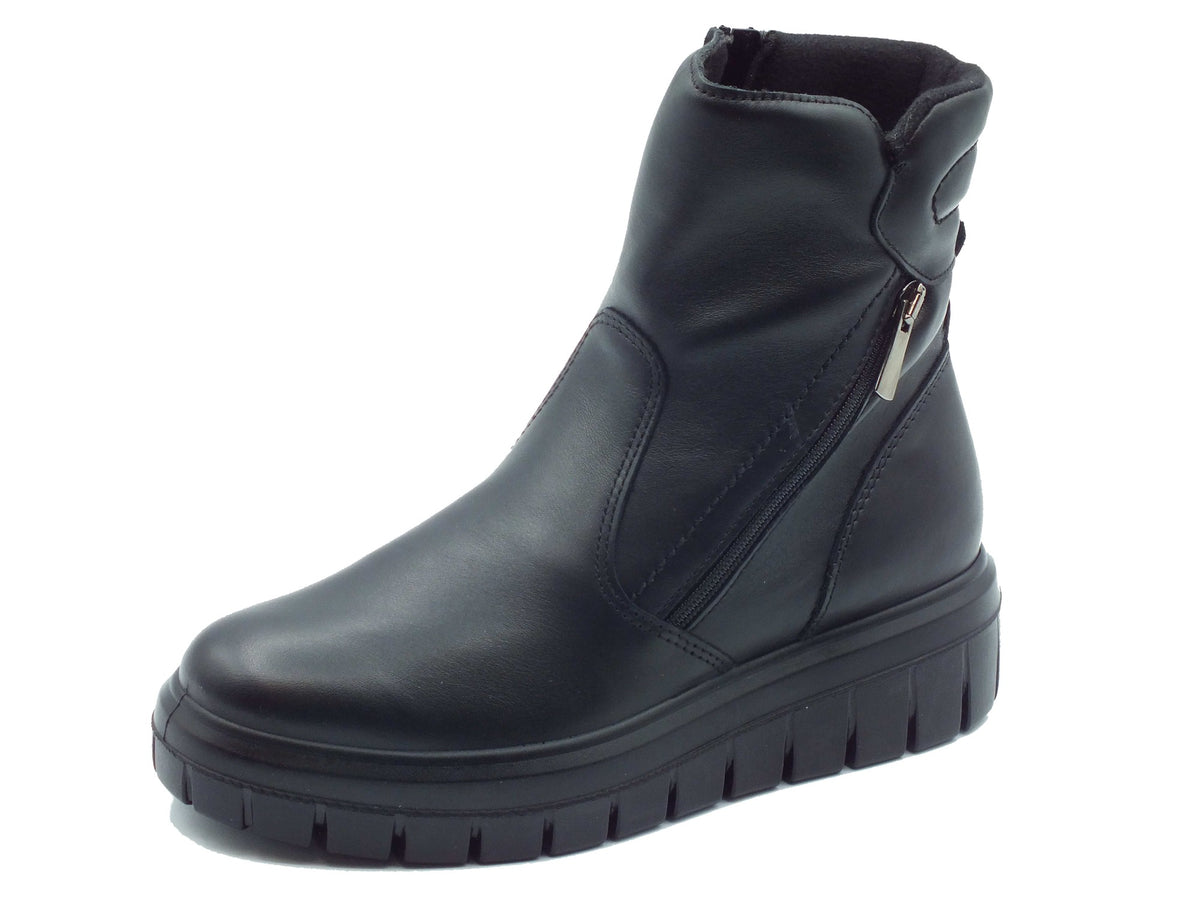 Igi&Co Igi&Co Tronchetti con zeppa Donna 2149200 Nappa Soft Nero pelle nero Nero