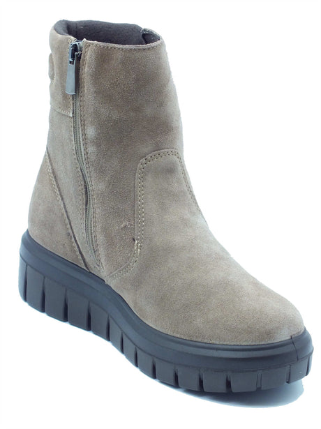 Igi&Co Igi&Co Tronchetti con zeppa Donna 2149222 Scam. Super Fango pelle marrone Fango