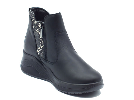 Igi&Co Igi&Co Tronchetti con zeppa Donna 2151000 Nappa Soft Nero pelle nero Nero