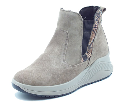 Igi&Co Igi&Co Tronchetti con zeppa Donna 2151022 Scam. Super Fango pelle marrone Fango