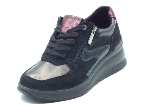 Igi&Co Igi&Co Sneakers Donna 2152300 Scamos. Lam. Nero pelle nero Nero