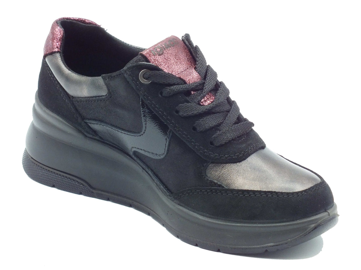 Igi&Co Igi&Co Sneakers Donna 2152300 Scamos. Lam. Nero pelle nero Nero