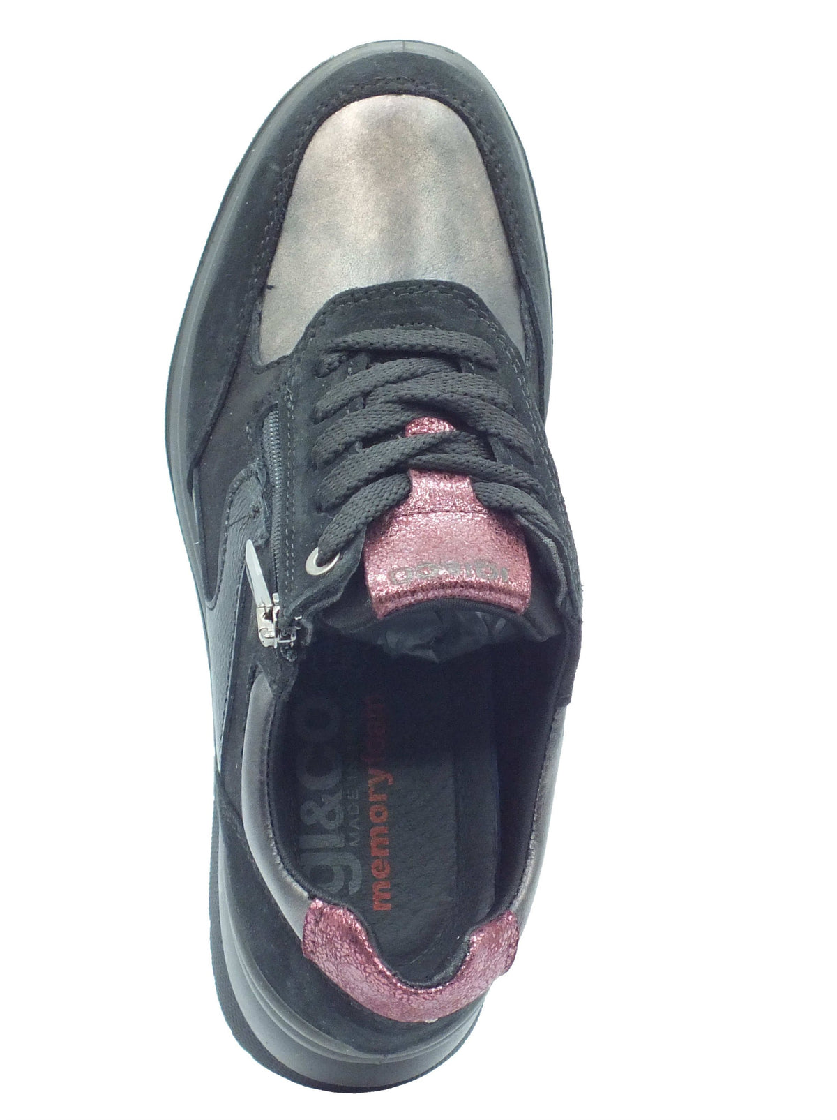 Igi&Co Igi&Co Sneakers Donna 2152300 Scamos. Lam. Nero pelle nero Nero