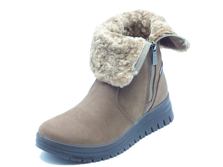 Igi&Co Igi&Co Tronchetti con zeppa Donna 2157011 Nabuk Canyon Fango pelle marrone marrone