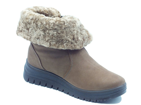 Igi&Co Igi&Co Tronchetti con zeppa Donna 2157011 Nabuk Canyon Fango pelle marrone marrone