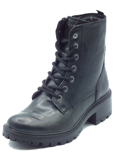 Igi&Co Igi&Co Tronchetti con tacco Donna 2161100 Capra Met Nero pelle nero Nero