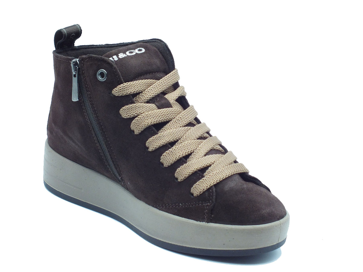 Igi&Co Igi&Co Sneakers Donna 2166511 Scam Super T.Moro pelle marrone Testa di Moro