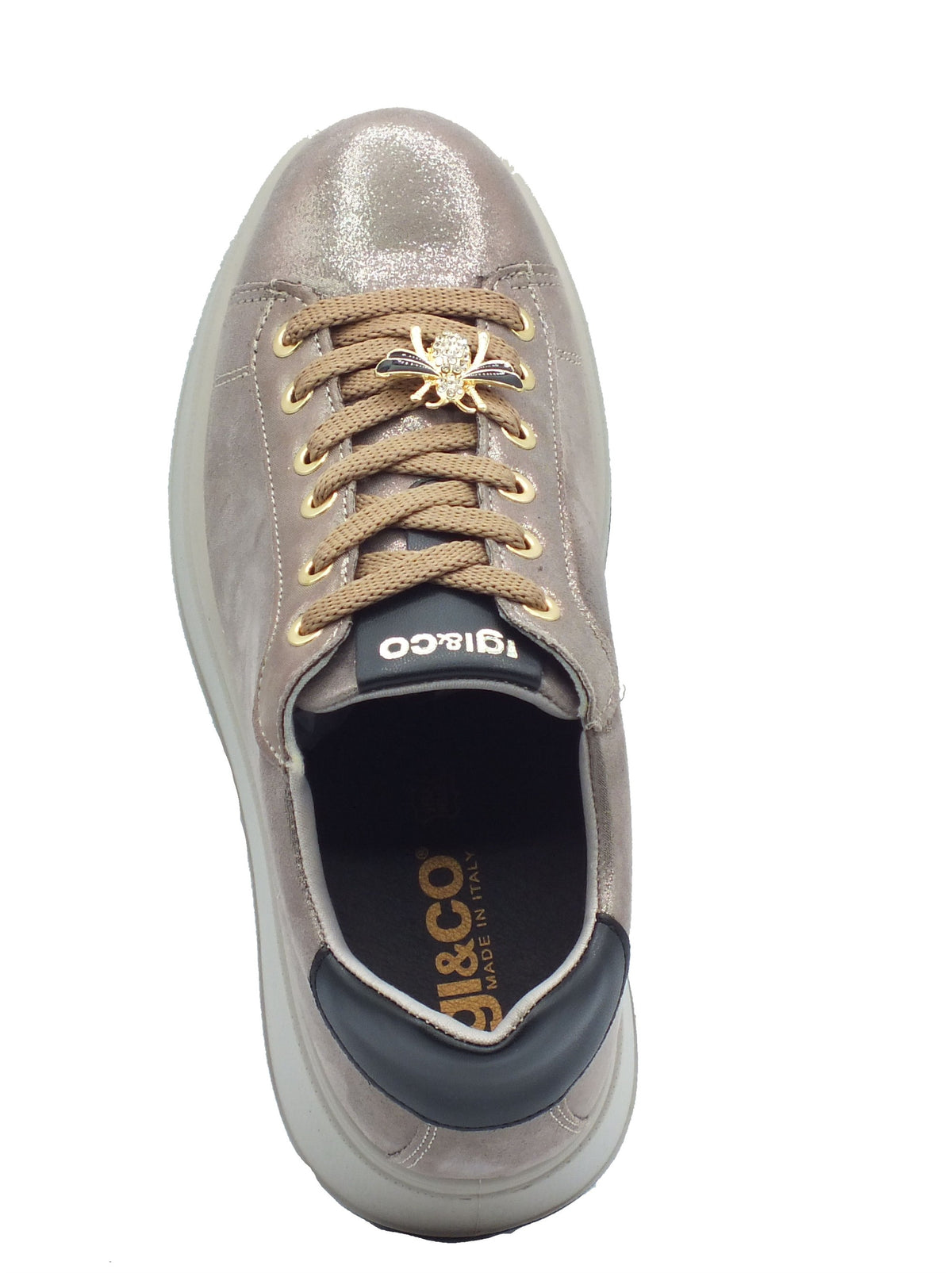 Igi&Co Igi&Co Sneakers Donna 2170433 Capra Cam Champagne pelle beige Champagne
