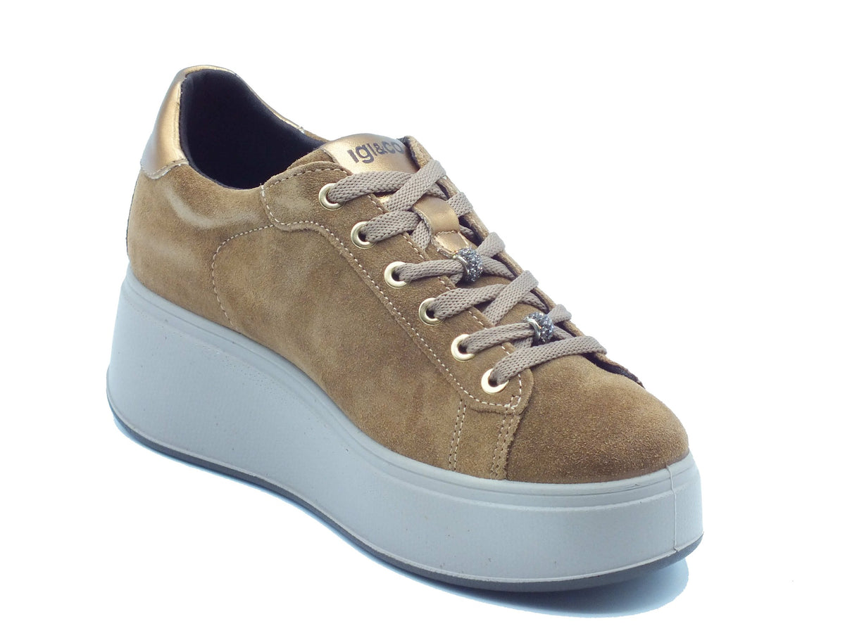 Igi&Co Igi&Co Sneakers Donna 2170544 Scam Super Cognac pelle marrone Cognac