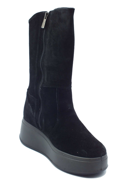 Igi&Co Igi&Co Tronchetti con zeppa Donna 2170600 Scam. Super Nero pelle nero Nero