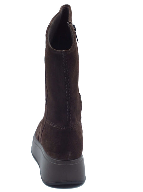 Igi&Co Igi&Co Tronchetti con zeppa Donna 2170611 Scam. Super T.Moro pelle marrone Testa di Moro