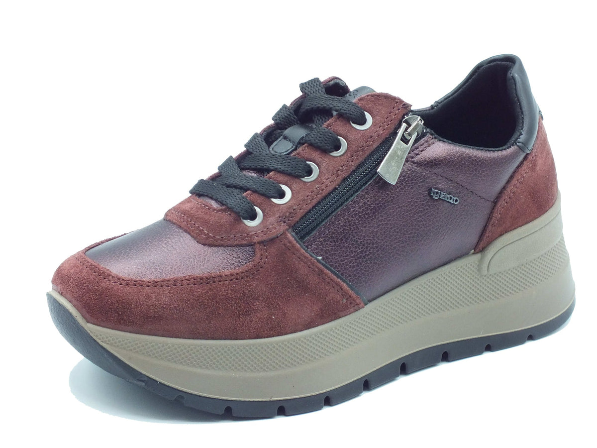 Igi&Co Igi&Co Sneakers Donna 2175311 Scam Bordò Scuro pelle rosso Bordò scuro