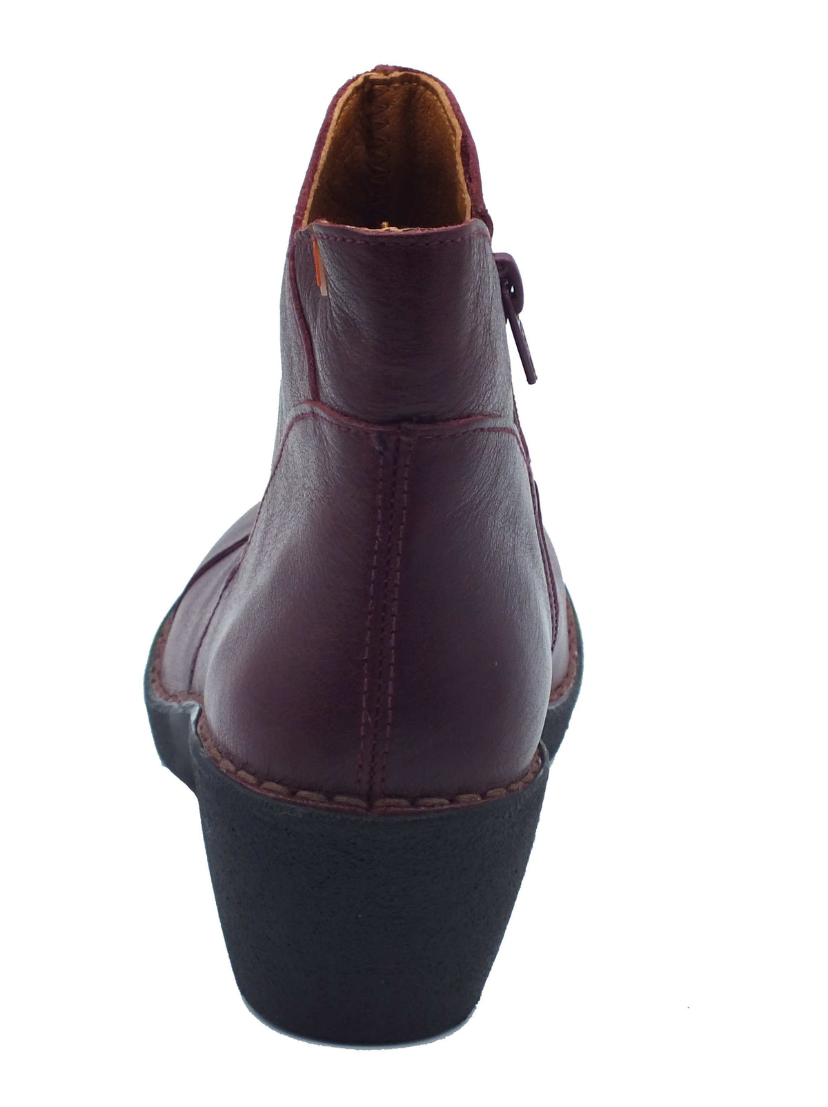 Jungla Jungla Tronchetti con tacco Donna 7518 Alaska Bordò pelle rosso Bordò