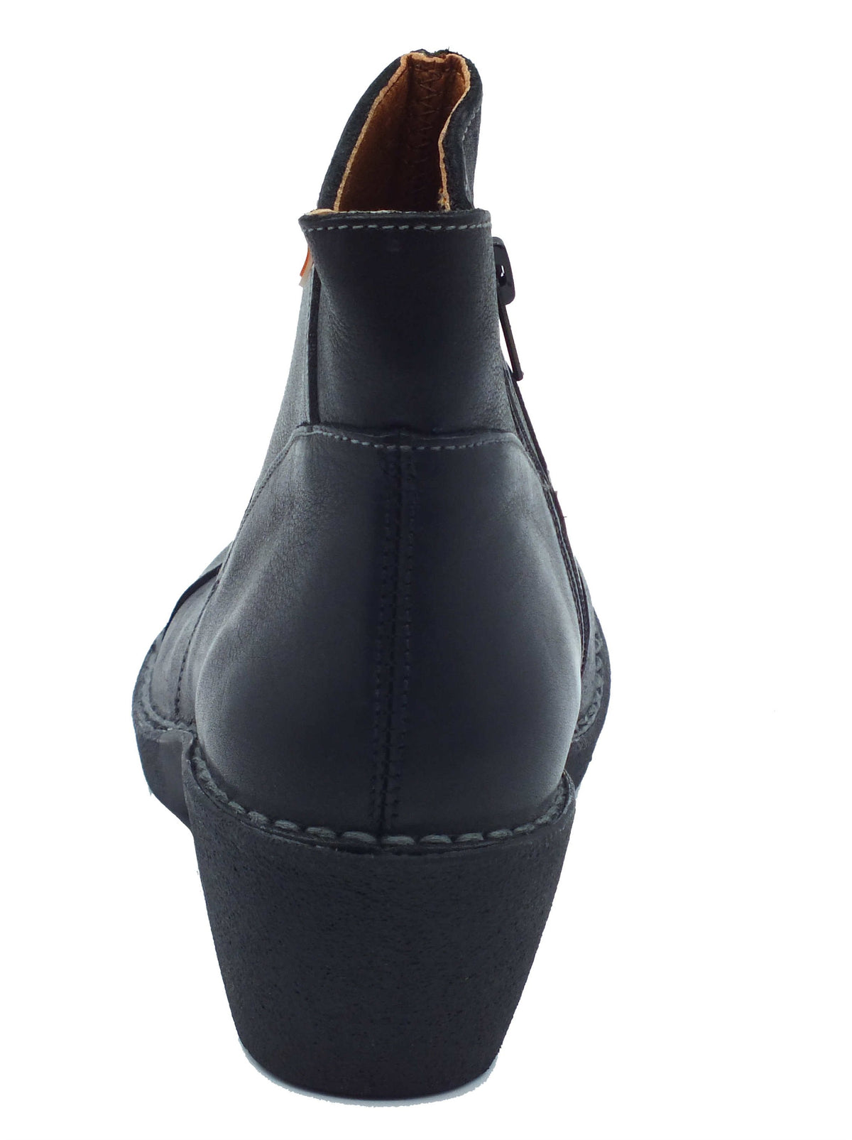 Jungla Jungla Tronchetti con tacco Donna 7518 Yankee Negro pelle nero Negro