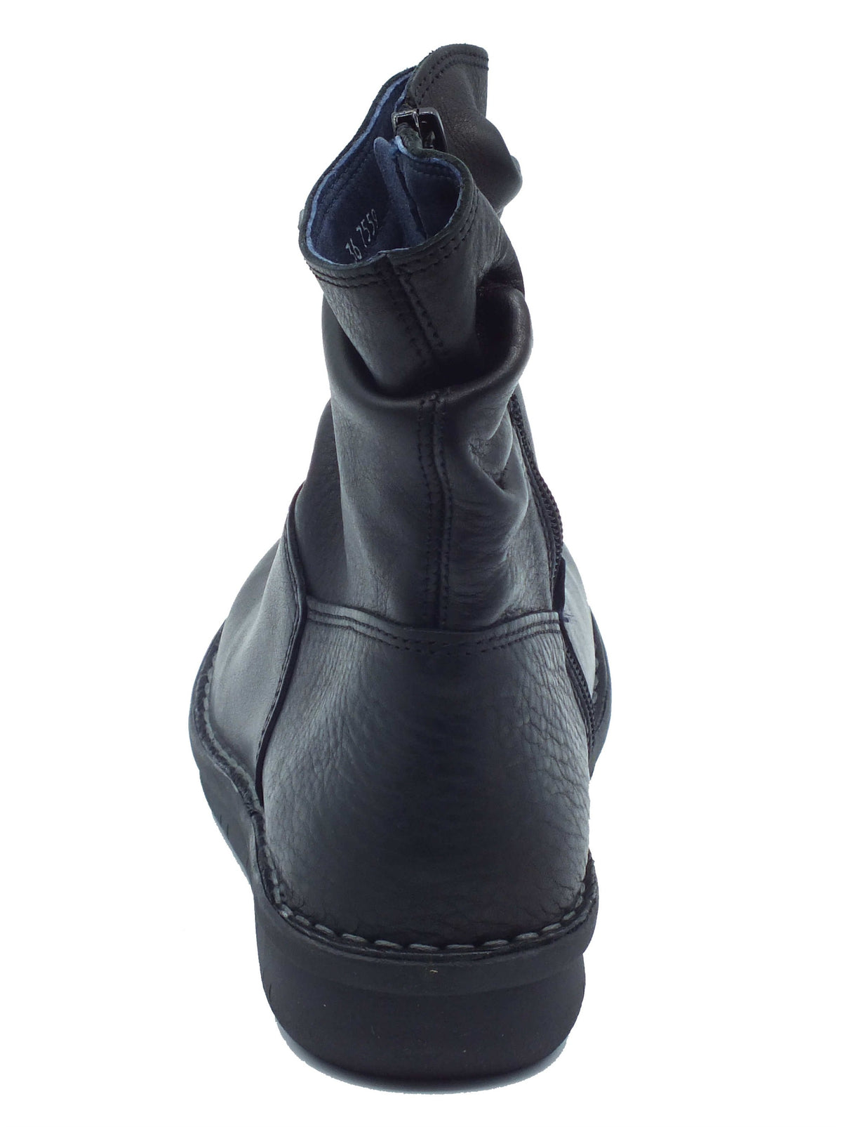 Jungla Jungla Tronchetti con zeppa Donna 7559 Alaska Negro pelle nero Negro