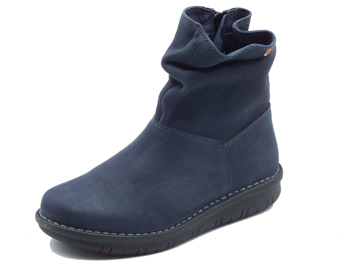 Jungla Jungla Tronchetti con zeppa Donna 7559 JK Deep Blue pelle blu Deep Blue
